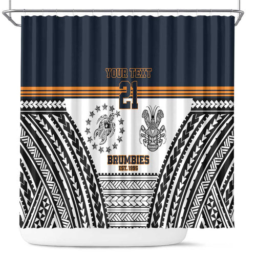 Australia Rugby Pacific Custom Shower Curtain 2003 Brumby Vintage Old
