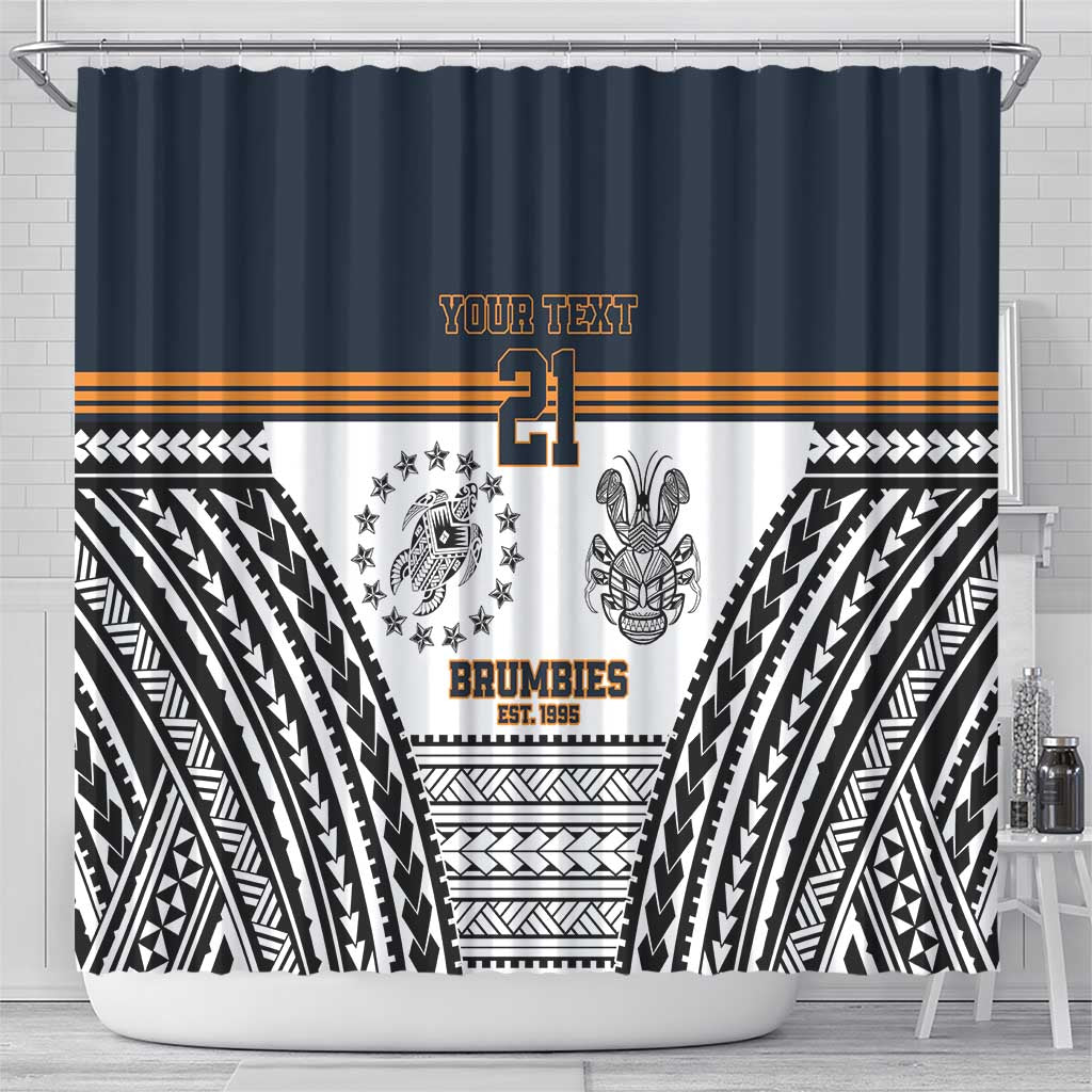 Australia Rugby Pacific Custom Shower Curtain 2003 Brumby Vintage Old