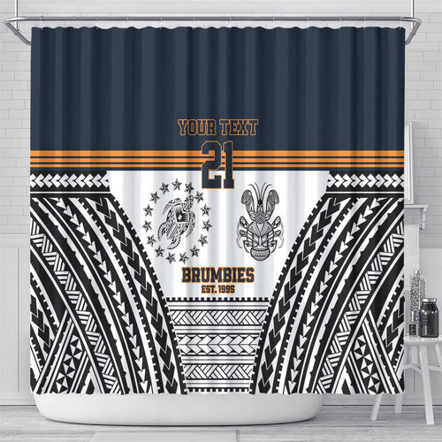 Australia Rugby Pacific Custom Shower Curtain 2003 Brumby Vintage Old