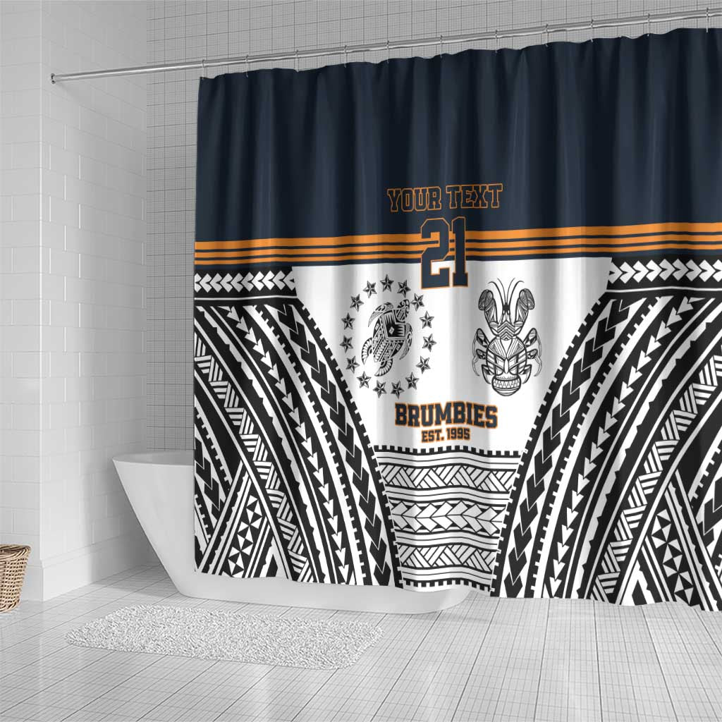 Australia Rugby Pacific Custom Shower Curtain 2003 Brumby Vintage Old