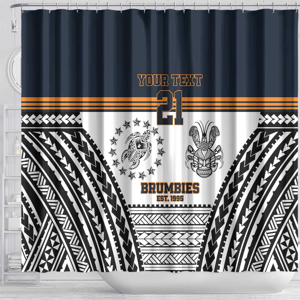 Australia Rugby Pacific Custom Shower Curtain 2003 Brumby Vintage Old