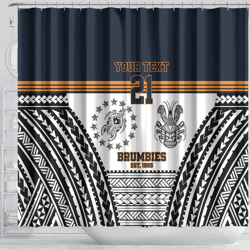 Australia Rugby Pacific Custom Shower Curtain 2003 Brumby Vintage Old