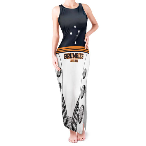Australia Rugby Pacific Custom Tank Maxi Dress 2003 Brumby Vintage Old