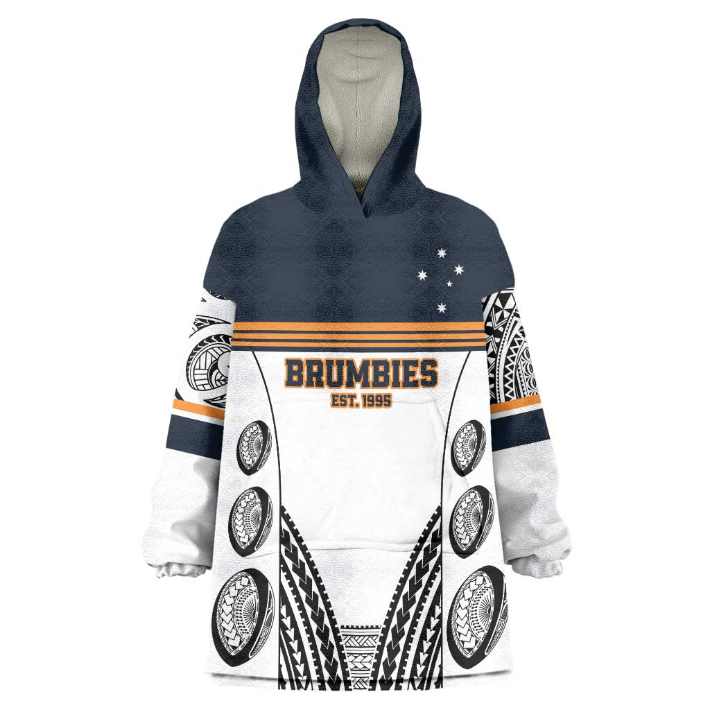 Australia Rugby Pacific Custom Wearable Blanket Hoodie 2003 Brumby Vintage Old