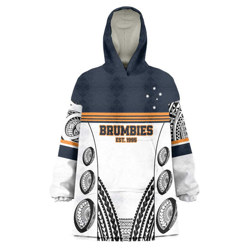Australia Rugby Pacific Custom Wearable Blanket Hoodie 2003 Brumby Vintage Old