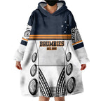 Australia Rugby Pacific Custom Wearable Blanket Hoodie 2003 Brumby Vintage Old