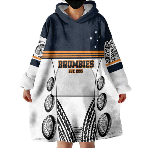 Australia Rugby Pacific Custom Wearable Blanket Hoodie 2003 Brumby Vintage Old