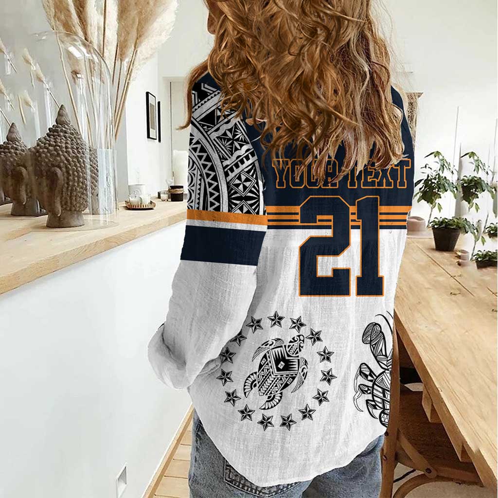 Australia Rugby Pacific Custom Women Casual Shirt 2003 Brumby Vintage Old