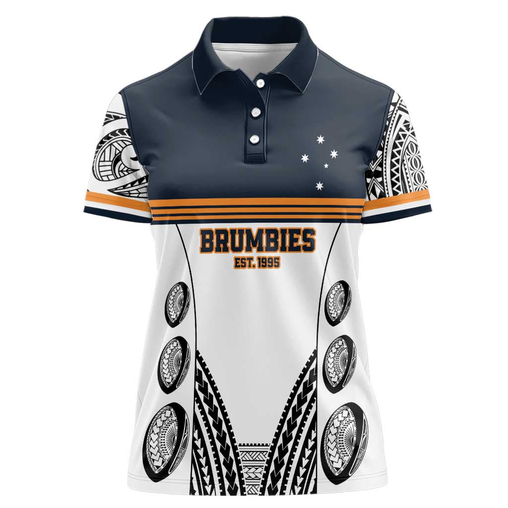 Australia Rugby Pacific Custom Women Polo Shirt 2003 Brumby Vintage Old