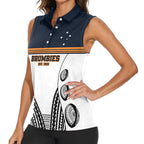 Australia Rugby Pacific Custom Women Sleeveless Polo Shirt 2003 Brumby Vintage Old