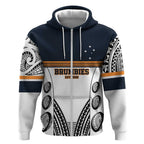 Australia Rugby Pacific Custom Zip Hoodie 2003 Brumby Vintage Old
