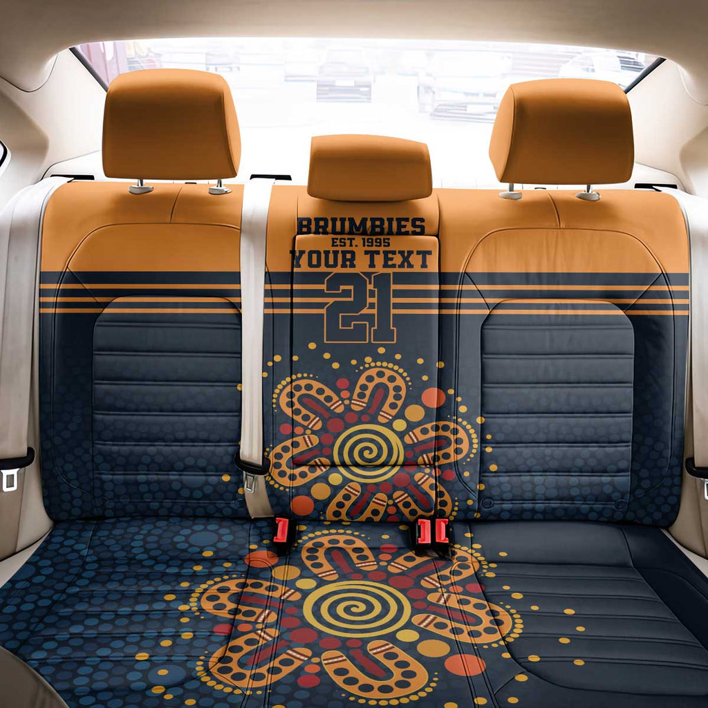 Australia Rugby Pacific Custom Back Car Seat Cover Super Brumby Aboriginal Dot Art