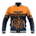 Australia Rugby Pacific Custom Baseball Jacket Super Brumby Aboriginal Dot Art