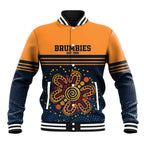 Australia Rugby Pacific Custom Baseball Jacket Super Brumby Aboriginal Dot Art