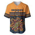 Australia Rugby Pacific Custom Baseball Jersey Super Brumby Aboriginal Dot Art