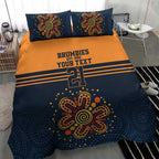 Australia Rugby Pacific Custom Bedding Set Super Brumby Aboriginal Dot Art