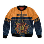 Australia Rugby Pacific Custom Bomber Jacket Super Brumby Aboriginal Dot Art
