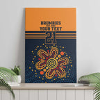 Australia Rugby Pacific Custom Canvas Wall Art Super Brumby Aboriginal Dot Art