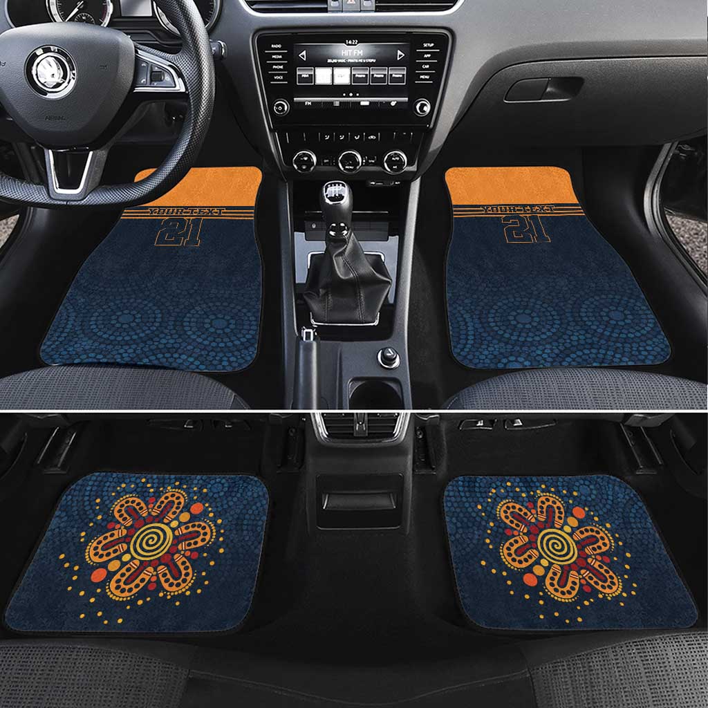 Australia Rugby Pacific Custom Car Mats Super Brumby Aboriginal Dot Art