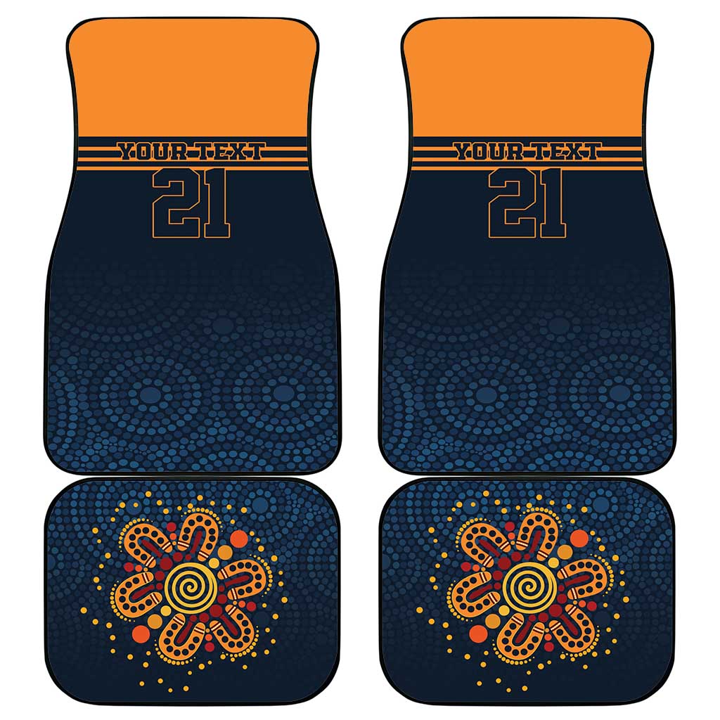 Australia Rugby Pacific Custom Car Mats Super Brumby Aboriginal Dot Art