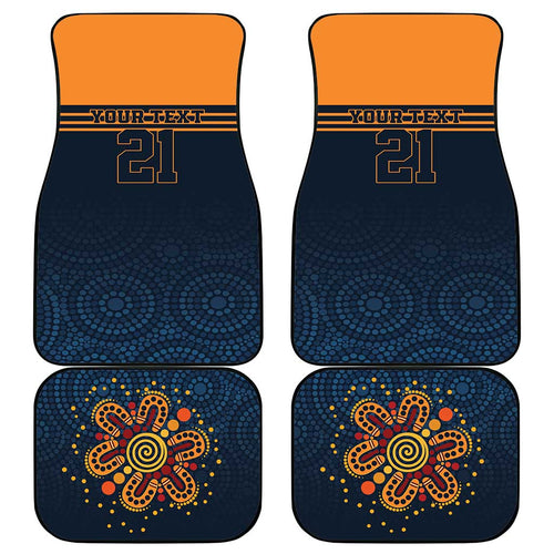 Australia Rugby Pacific Custom Car Mats Super Brumby Aboriginal Dot Art