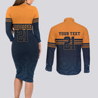 Australia Rugby Pacific Custom Couples Matching Long Sleeve Bodycon Dress and Long Sleeve Button Shirt Super Brumby Aboriginal Dot Art