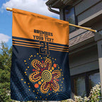 Australia Rugby Pacific Custom Garden Flag Super Brumby Aboriginal Dot Art