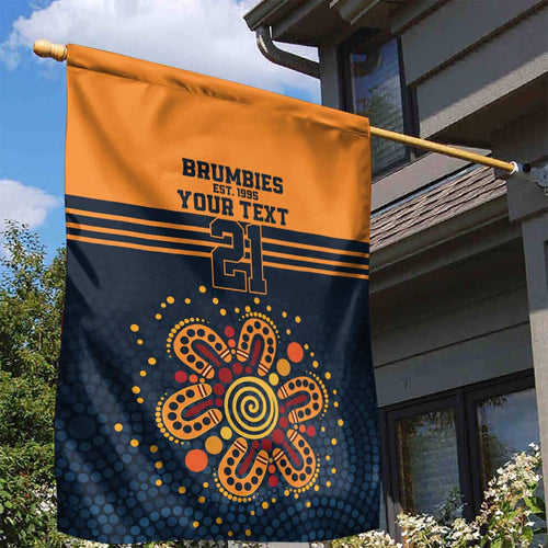 Australia Rugby Pacific Custom Garden Flag Super Brumby Aboriginal Dot Art
