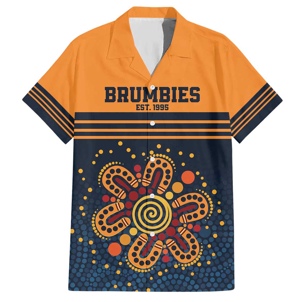 Australia Rugby Pacific Custom Hawaiian Shirt Super Brumby Aboriginal Dot Art