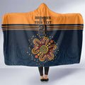 Australia Rugby Pacific Custom Hooded Blanket Super Brumby Aboriginal Dot Art
