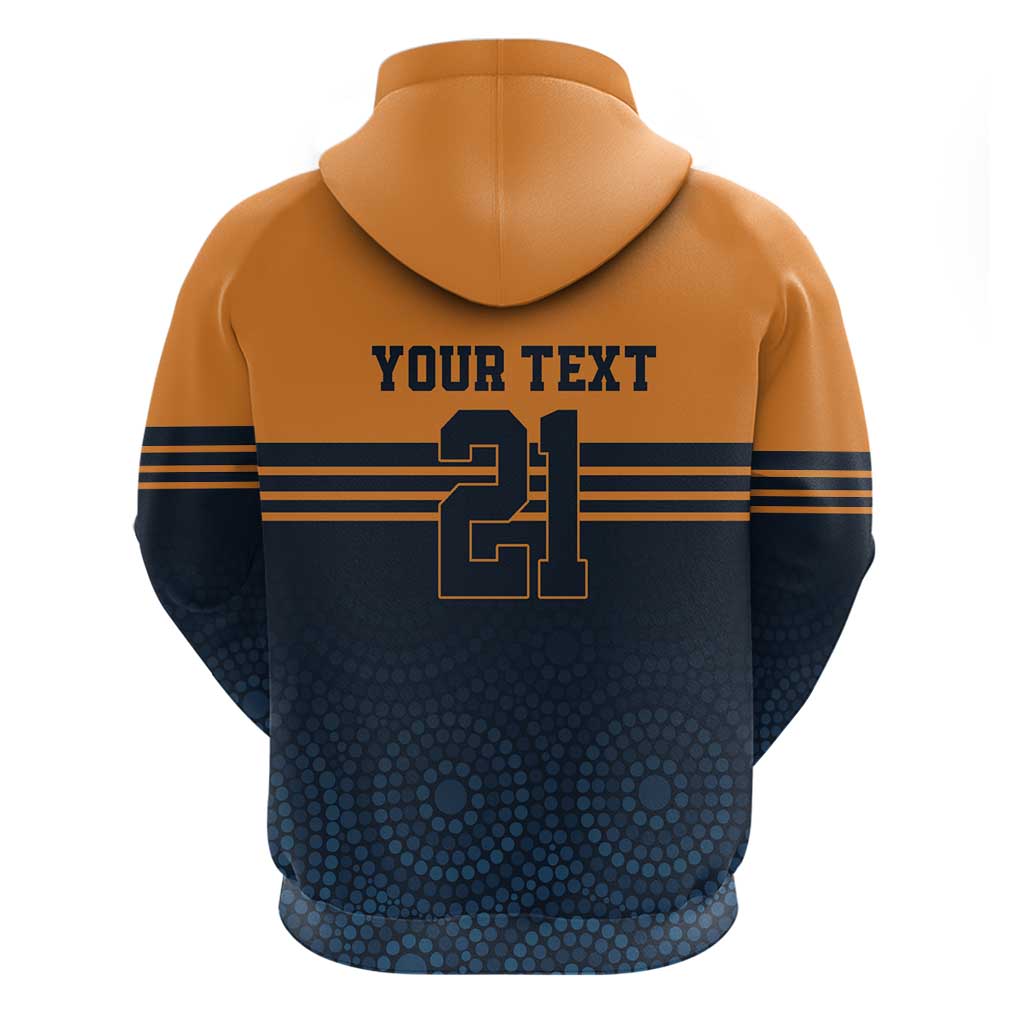 Australia Rugby Pacific Custom Hoodie Super Brumby Aboriginal Dot Art