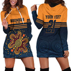 Australia Rugby Pacific Custom Hoodie Dress Super Brumby Aboriginal Dot Art