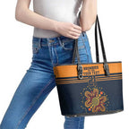 Australia Rugby Pacific Custom Leather Tote Bag Super Brumby Aboriginal Dot Art