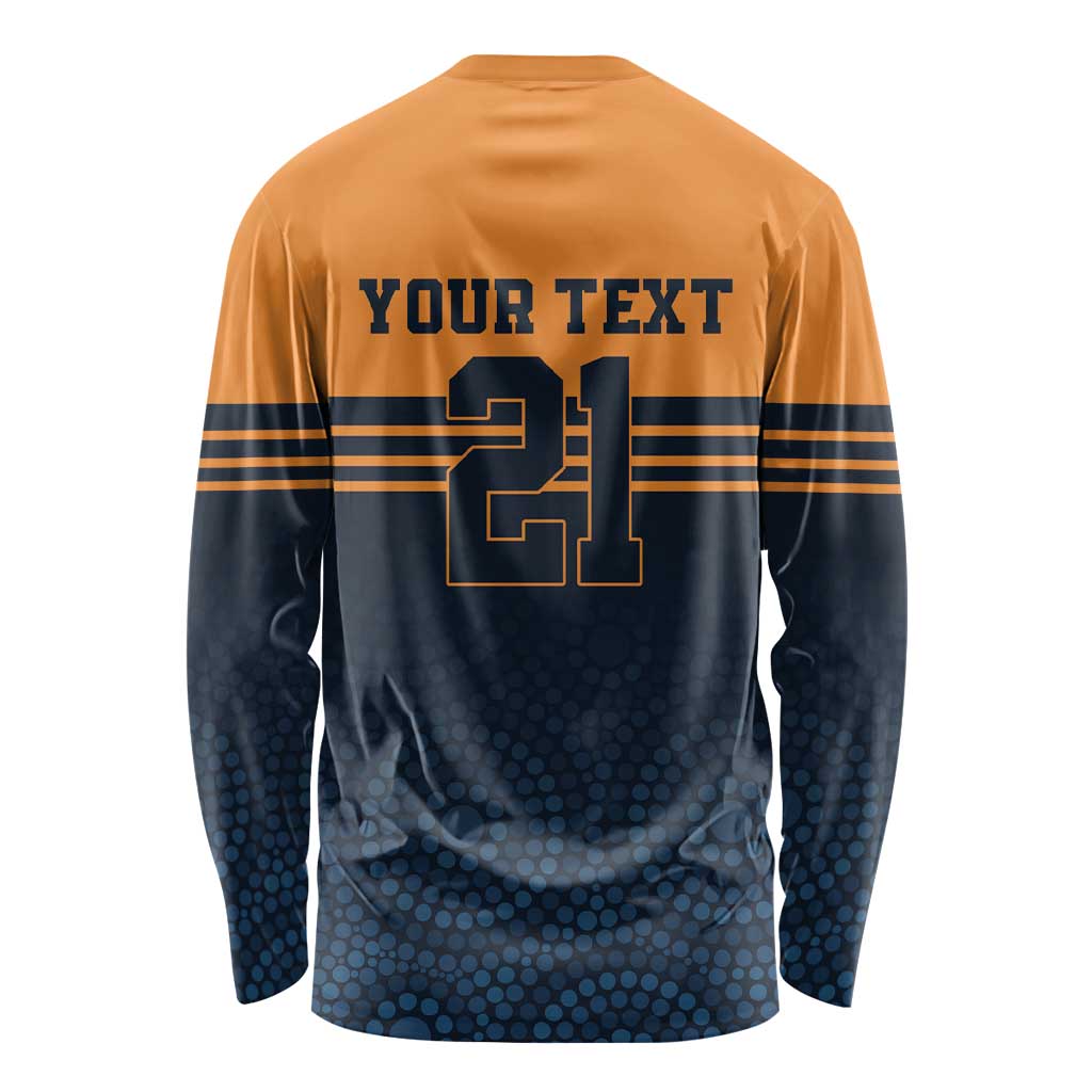 Australia Rugby Pacific Custom Long Sleeve Shirt Super Brumby Aboriginal Dot Art