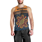 Australia Rugby Pacific Custom Men Tank Top Super Brumby Aboriginal Dot Art