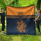 Australia Rugby Pacific Custom Quilt Super Brumby Aboriginal Dot Art