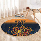 Australia Rugby Pacific Custom Round Carpet Super Brumby Aboriginal Dot Art