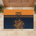 Australia Rugby Pacific Custom Rubber Doormat Super Brumby Aboriginal Dot Art