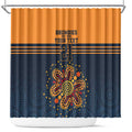 Australia Rugby Pacific Custom Shower Curtain Super Brumby Aboriginal Dot Art