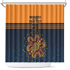Australia Rugby Pacific Custom Shower Curtain Super Brumby Aboriginal Dot Art