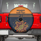 Australia Rugby Pacific Custom Spare Tire Cover Super Brumby Aboriginal Dot Art