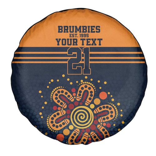 Australia Rugby Pacific Custom Spare Tire Cover Super Brumby Aboriginal Dot Art