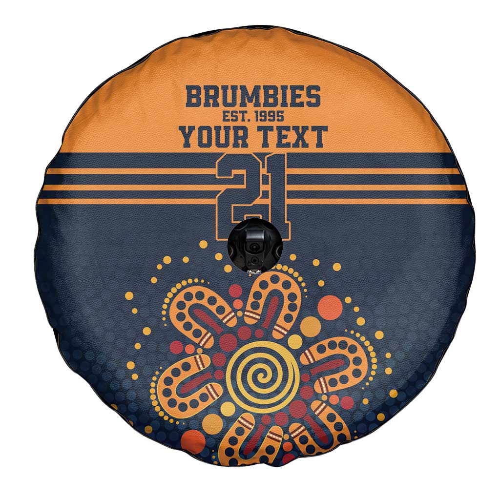 Australia Rugby Pacific Custom Spare Tire Cover Super Brumby Aboriginal Dot Art