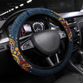 Australia Rugby Pacific Steering Wheel Cover Super Brumby Aboriginal Dot Art