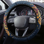 Australia Rugby Pacific Steering Wheel Cover Super Brumby Aboriginal Dot Art