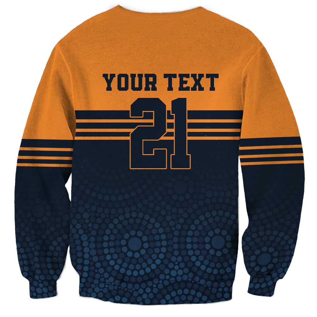 Australia Rugby Pacific Custom Sweatshirt Super Brumby Aboriginal Dot Art