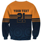 Australia Rugby Pacific Custom Sweatshirt Super Brumby Aboriginal Dot Art