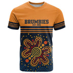 Australia Rugby Pacific Custom T Shirt Super Brumby Aboriginal Dot Art