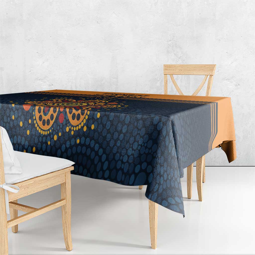 Australia Rugby Pacific Custom Tablecloth Super Brumby Aboriginal Dot Art