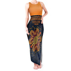 Australia Rugby Pacific Custom Tank Maxi Dress Super Brumby Aboriginal Dot Art